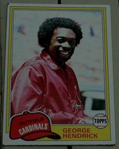 George Hendrick, Cardinals,  1981  #230 Topps Baseball Card GD COND - £0.78 GBP