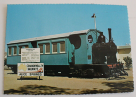 NT 20 Steam Motor Coach Alice Springs Australia Vintage Postcard - £4.63 GBP