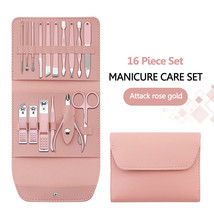 Manicure Set Nail Clippers Pedicure Kit -16 Pieces Stainless Steel Manic... - $20.15