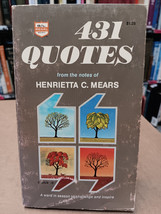 431 Quotes From The Notes Of Henrietta C. Mears By Henrietta C. Mears Paperback - £21.13 GBP