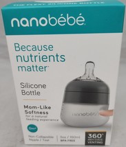 Nanobebe Silicone Baby Bottle BPA Free Anti Colic Venting 360 Degree 5oz... - £7.87 GBP