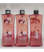 (3 Ct) Body Fantasies Jasmine &amp; Lily Fragrance Body Spray 8 oz - £23.67 GBP
