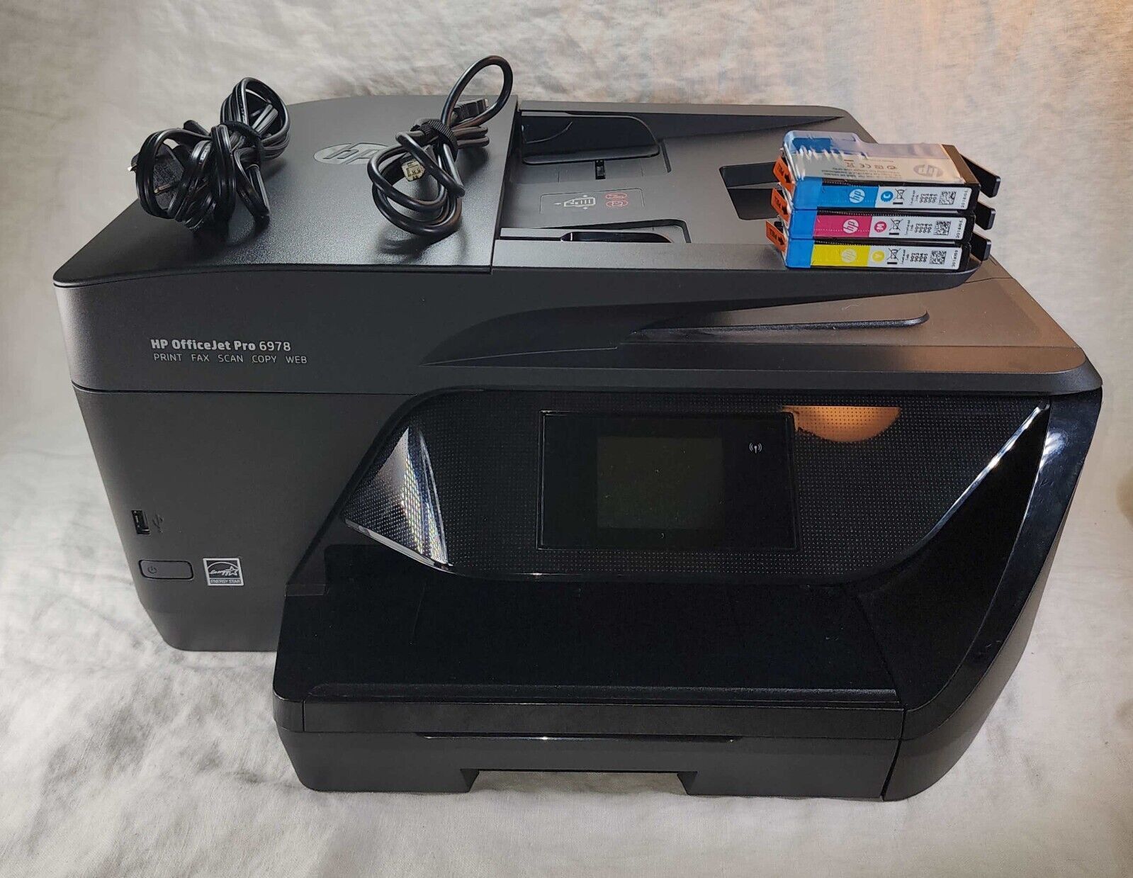 HP OfficeJet Pro 6978 All-in-One Wireless Printer Scanner Fax Copy Web w/ Ink - $158.94