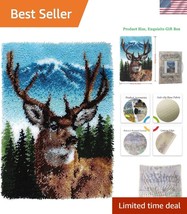 Fun and Creative Large Latch Hook Deer Kit - 3D Printed Bundle for All - $74.99
