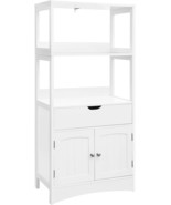 Large Floor Cabinet In The Entryway Kitchen, White Ubbc64Wt, Vasagle, An... - £112.92 GBP