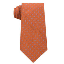 MICHAEL KORS Orange Textured Halo Dot Silk Tie - £19.65 GBP