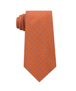 MICHAEL KORS Orange Textured Halo Dot Silk Tie - £19.95 GBP