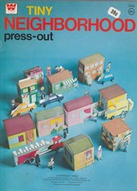 TINY NEIGHBORHOOD press-out Whitman Book c1976 (un-used &amp; intact) paperback - $19.76