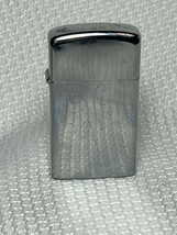 UNTESTED 1973 Zippo Silver Tone Lighter Slim Refillable Cigar Cigarette ... - £31.93 GBP