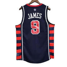 Lebron James #9 USA Olympic Classic Throwback Vintage Jersey - £43.15 GBP