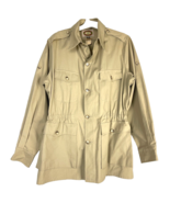 Banana Republic Vtg Khaki Safari Jacket 36 Mens 47x32 w/Tags Mill Valley CA - £110.47 GBP