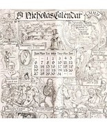 1930 St Nicholas July Calendar Art Print Historical Figures Birthdays DW... - $29.99