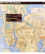New York City MTA Transit NYC Subway Train Map Latest Version Full Size 23x28" - $3.71