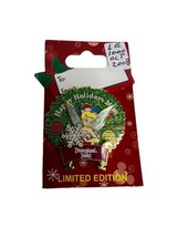 Disney Pin 65981 DLR Disneyland Hotel Holiday Wreath 2008 Tinker Bell LE... - £20.92 GBP