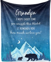 Julazy Grandpa Gifts Blanket 60&quot;X50&quot;, Gifts For Grandpa From Granddaughter - $37.93