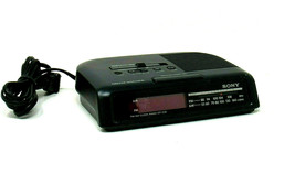 Sony Dream Machine AM/FM Digital Clock Radio ICF-C25 Black Tested Vintage - £14.19 GBP