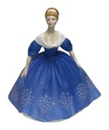 VTG ROYAL DOULTON Nina HN 2347 Retired Figurine Blue White Dress W/ Flowers - $995.42 MXN