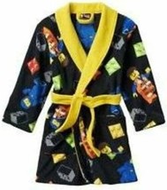 Boys Robe Lego The Lego Movie Black &amp; Yellow Fleece Belted Winter $40-si... - £15.01 GBP