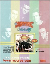 Justin Timberlake NSYNC 2001 Celebrity album Tower Records advertisement ad - $4.01