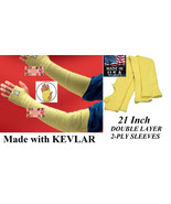 Animal Handling 24&quot;LONG 2-PLY SLEEVES Made w/ KEVLAR Arm Protection DOG ... - $28.99