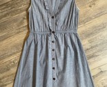 Blue Chambray Dress A-Line Sleeveless B. Darlin Summer size 5/6 Lightweight - $12.59