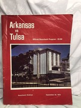 1972 Arkansas Razorback VS Tulsa Program - £19.98 GBP