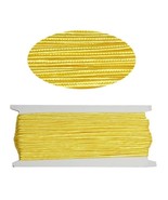 Crafting Nylon Macrame Cord 30 meters Braided String-Yellow - £5.42 GBP
