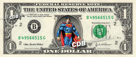 SUPERMAN on a REAL Dollar Bill Cash Money DC Comic Collectible Memorabil... - £6.67 GBP