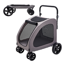VEVOR Pet Stroller, 4 Wheels Dog Stroller with Brakes, 160lbs Weight Cap... - $119.90