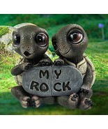 Ebros Nautical &#39;My Rock&#39; Loving Romantic Turtle Couple Figurines 2 Parts... - $36.84 CAD