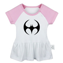 DC Superhero Bruce Wayne Batman Newborn Baby Girls Dress Infant Cotton Clothes - £10.45 GBP