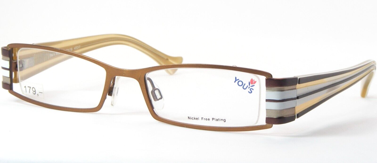 YOU&#39;S Lunettes 682 15 Multicolore Rare Unique Lunettes Monture 47-17-135mm - $95.03