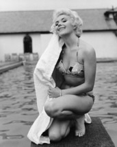 Vera Day 11x14 Photo 1950&#39;s pin-up in bikini by pool - $14.99