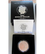 2021-D Morgan Silver Dollar - Original Government Packaging Box and COA - £179.43 GBP