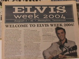 Elvis Week Event Guide 2004 Elvis Presley Magazine Newspaper Memphis - $6.92