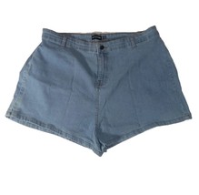 Pretty Little Thing Women&#39;s Hight Waist Denim Short Light Wash Disco Fit Jeans - £18.68 GBP