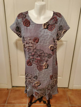 Garnet Hill 08 100% Silk Crepe De Chine A-Line Flounced Hem Floral Dress (NWOT) - £23.69 GBP