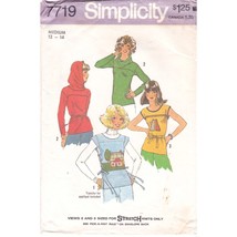 Vintage Sewing PATTERN Simplicity 7719, Misses 1976 Pullover Tops, Size ... - $18.39