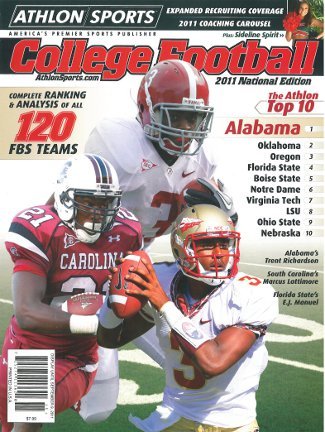 Primary image for Trent Richardson unsigned Alabama Crimson Tide Athlon Sports 2011 College Footba