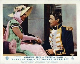 Captain Horatio Hornblower Gregory Peck Virginia Mayo shake hands 8x10 photo - £7.62 GBP