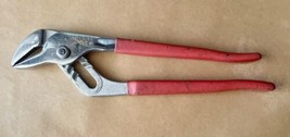 Vintage Red Grip Crescent Tools 12&#39;&#39; Slip Joint Pliers R-212 Made in the... - £8.00 GBP