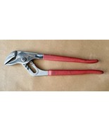 Vintage Red Grip Crescent Tools 12&#39;&#39; Slip Joint Pliers R-212 Made in the... - £7.85 GBP