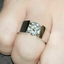 Unisex-Verlobungsring mit simuliertem Diamant im Rundschliff von 2,00 ct... - £126.85 GBP