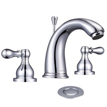 Bathroom Widespread Faucet For Sink Basin Bathtub Chrome Aqt0088 - $122.54