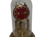 Vintage Elgin S. Haller Dome Clock Made in West Germany, Red Face NO KEY... - $87.30