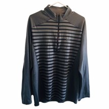 Patagonia Mens Capilene 3 Midweight Polartec 1/4 Zip Pullover Gray Strip... - $45.57