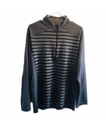 Patagonia Mens Capilene 3 Midweight Polartec 1/4 Zip Pullover Gray Strip... - $45.57