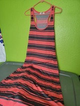 Ambiance Apparel Striped Sleeveless Maxi Dress Womens Large - $19.59