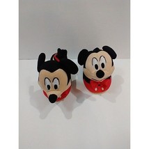 Disney Mickey Mouse Toddler&#39;s Sock Top Non Slip Hard Sole Slipper Size 9-10 - £6.88 GBP