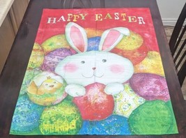 Happy Easter 40&quot;x28&quot; Garden Flag - Pre-owned - See Photos - £11.58 GBP